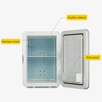 Taşınabilir Dondurucu 4L Araç Ev Otomatik Buzdolabı Isıtma Gıda Meyve Depolama Buzdolabı Ev Seyahat Kampı Kozmetik Buzdolabı H220510