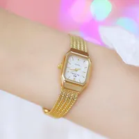 Armbandsur lyxigt vete öronband design eleganta damer armbandsur mode guld och silver vattentäta kvinnor kvartsklockor relogio feminin