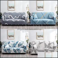 Stolar sashes hem textilier trädgård stretch soffa er bomull set elastisk soffa älskar för vardagsrum husdjur handduk 1/2/3/4-sits 1 st droppe
