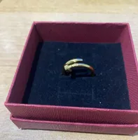 Designer Nagelring Luxusschmuck Midi Ringe für Frauen Titanium Stahllegierung Gold-plattiertes Verfahren Modeaccessoires niemals verblassen