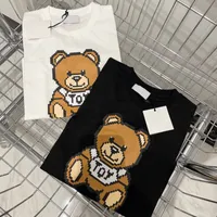 Camisetas de verano para ni￱os Dise￱ador de camisetas para ni￱os Fashion Fashion Bear Letter