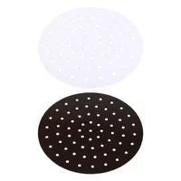 Mats & Pads Air Fryer Liners Mat Silicone Basket Reusable Steamer Double Square Pad Accessories Patch LinerMats