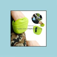 Pet Dog Training Treat Bag Puppy Walking Pouch Clip Silica Gel Waist Belt Side Portable Bags Drop Delivery 2021 Car Seat Ers Suppl252N