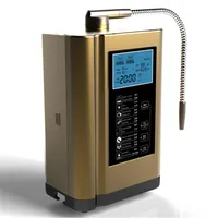 La nouvelle machine de purificateur d'eau ionizer les plus r￩centes Affichage de la temp￩rature vocale intelligente 110-240V Couleurs bleues orlles blancs154n