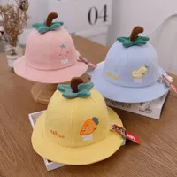 Caps & Hats Summer Baby Girls Cotton Fruit Boy Sun Kids Bonnet