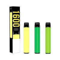 Leverans tull Betald Puff 1600 Flex Puffs E Cigarett Disponible Vape Pen Device 5% 850mAh Batteri 6.5 ml Prefilled Cartridge Extra Bar