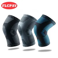 1 Pair New Nylon Weaving Elastic Sports Knee Pads Breathable Knee Support Brace Running Fitness Hiking Cycling Knee Protector288K
