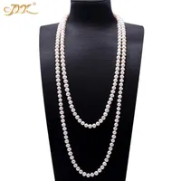 Collares de suéter de perlas Jyx CLECTO DE PERLO NATURAL DE AGUA NATURO DE AGUA NATURAL DE 8-9 MMM