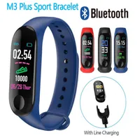 M3 Plus Smart Bracelet Heart Rate Blood Pressure Health Waterproof Smart Watch M3 Pro Bluetooth Watch Wristband Fitness Tracker283T