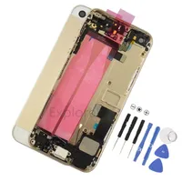 1Pcs Full Housing Back Battery Cover With Side Buttons Cables Sim tray Assembly for iPhone 5 5g 5s tools Replacement parts226x