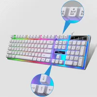 ヒョウg21b発光キーボードマウスコンボはキーボードとマウスのセット入力を感じる有線キーボードマウスコンボ