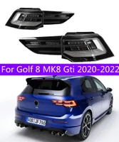 Cars Tail Lights For VW Golf 8 MK8 Gti 20 20-2023 Taillights LED DRL Running Lights Fog Light Angel Eyes Rear Lamp