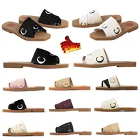 Designers Slippers Sandals Women Woody Mules Flat Slides Sneakers Canvas Shoe White Black Outdoor Beach Slipper Trainers240q