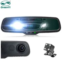 Greenyi HD IPS IPS شاشة LCD P CAR Dimming Antiglare Car DVR Mirror Monitor Camera Digital Video Recorder J220607