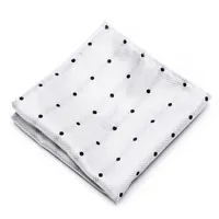 Merk nieuwste ontwerpfabriek zijden zakdoek pocket square polka dot dropshipping vaderdag prestaties