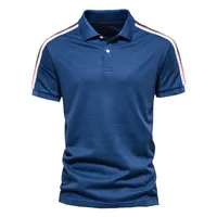 Aiopeson printemps et été Polo Patchwork Patchwork antipouling Polo T-shirt pour hommes Classic Causal Men Vêtements 220704