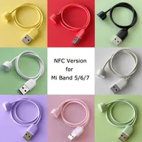 NFC -versie voor Xiaomi Mi Band 5 6 7 Magnetische USB -lader Mi Band5 Band6 Band7 Smart Bracelet Laadkabel 40 cm Lengte laadsnoer