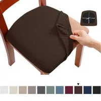 Sandalye kapakları Jacquard Lycra Yemek Koltuğu Çıkarılabilir yıkanabilir elastik yastık Döşemeli Başkanlık