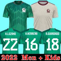 2022 Mexico piłka nożna H.Lozano Chicharito Raul Lozano koszulka piłkarska G dos Santos A.Guardado E. Alvarez Herrera