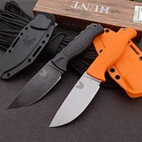 Benchmade 15006 High Quality Outdoor Small Straight Knife Anti Slip Handle Camping Safety Defense Pocket Knives HW618231c