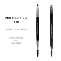 Pro Eye Brow Makeup Brush # 20 Doublage à deux yeux de Brow Definer Cosmetics Beauty Tools