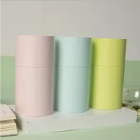 Enveloppe-cadeau 100pcs / lot tube en carton de couleur macaron pour les bouteilles de parfum T-shirt à thé de fruit sec avec lidgift
