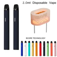2.0ml Disposable Vape Pen Electronic Cigarettes Empty Vaporizer Pens Devices 350mah Rechargeable Battery Preheat Batteries Update Ceramic Pods