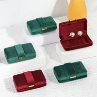 style jewelry box Custom Leather Travel Jewelry Case Storage Organizer packaging velvet boxes 220428