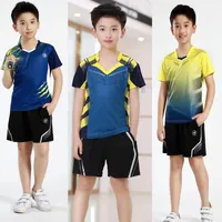 Polos Badminton Tshirt Boys Sports Uniforme Kids Tenis Mujer Child Table Tennis Sets Shirt with Shorts Girls Running Wearmen's