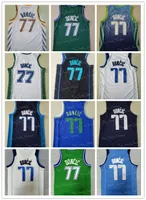 2022 New Men Basketball Dirk Nowitzki Jersey 41 Luka Doncic 77 Kristaps Porzingis 6 Conned City All Titched Basketball Coureys
