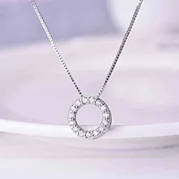 Tiktok personalized creative all diamond pendant necklace fashion trend European and American popular jewelry pendant SNE4