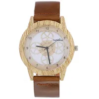 Wood Retro Man Women Watches Casual Wards Wood Wood Worstwatches with Leather Strap Quartz Clock Hours Fashion Face Dres186N