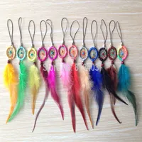 Dream Catcher Who Mobile and Key Chains Dreamcatchers 12pcs in mixed colors248d
