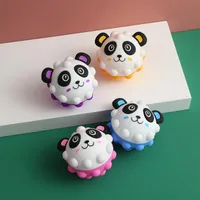 UPS fidget dekomprimering leksaker kawaii panda silikon ångest lättnad pressa push boll inbyggd färgbelysning stresslindring kul och unika sensoriska ögonbollar