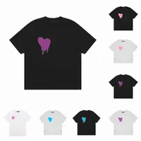 Erkek Kadın Yüksek Kaliteli Tişört Tasarımcıları Tshirts Mektup Baskı Yuvarlak Boyun Kısa Kol Siyah Beyaz Moda Adam Tees