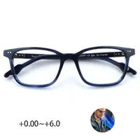 Солнцезащитные очки мужчины Blue Light Blocking Groate Glasses 0,25 0,75 1,25 1,75 2,25 2,75 3,25 3,75 4,25 4,75 прямоугольник ацетат цветочный художник Stylesu