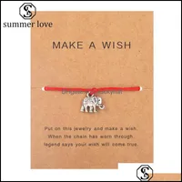 Bracelets de chaîne de liaison bijoux faire un bracelet de souhait avec carte-cadeau mti-type bracelet pour femmes mènes amitié statemen dhq7b