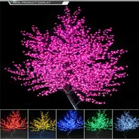 LED في الهواء الطلق LED الكرز الاصطناعي أزهار الأشجار ضوء عيد الميلاد مصباح عيد الميلاد 864pcs المصابيح 1.8 متر ارتفاع Rainproof Fairy Garden Decor297b