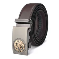 Casual Elegant Man Designers Belts Big Sales Men Black And Brown Leading Automatic Buckle Belt High-Grade Leisure Chinese Dragon Young