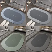 Anti-glissement de bain de bain diatom boue super absorbant tapis de séchage rapide tapis de salle de bain