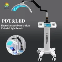 Vertikal LED -ljusterapi Professionell skönhetsutrustning PDT LED -hudföryngring Ljusbehandling med långt infraröda lampor