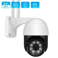 5MP Cloud Wifi Camera Ai Human Detection Car Tracking Cctv Video Surveillance Camera Outdoor 1080P Two-way Audio ptz Ip Camera J220519