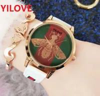 High quality Top model Fashion Lady Watches 36mm Casual bee skeleton women wristwatch rose gold Nylon Fabric Strap Clock Luxury female Watch favorite Christmas gift