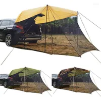 Zelte und Schutzhütten Auto hinten Verlängerung Sonnenschutz Zeltfahrzeug Rumpfseite Markisen für Bergsteiger Camping Schwanz Regendicht