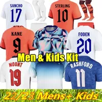 2022 Men Kids Kit Soccer Jerseys Kane Sancho Sterling 21 22 Dele Lingard Rashford Child Youth Football Shirt
