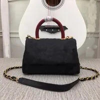 Klasyczne wysokiej jakości luksusowe torby projektant Pochette Mylockme łańcucha torba krzyżowa oryginalne skórzane torebki torebki Kobiety Dauphine torebka łańcuch ramię M92990