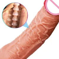 Super -Haut spürt realistisches Dildo mit Kiel echter weicher Saugnapfbecher Penis Dick Dong für Frauen Masturbator G Spot für Erwachsene sexy Spielzeuge