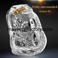 Massage 2020 Newest Design Resin Male Fully Restraint Bowl Chastity Device Sex Toys For Men Cock Cage Penis Ring Sissy Bondage ARM258o
