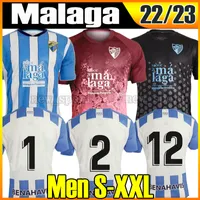 22 23 MALAGA SOCCER Jerseys Malaga 2022 2023 K. Bare Juanpi Adrian CF Football Shirt Juankar Camiseta de Fooball Juande Mens Kids Hombres Ninos Mundurs