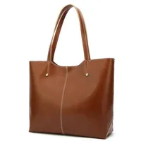 Handväskor Kvinnor äkta läder shoppingväskor lyxiga axel messenger väskor handväska damer crossbody väskan plånbok a10